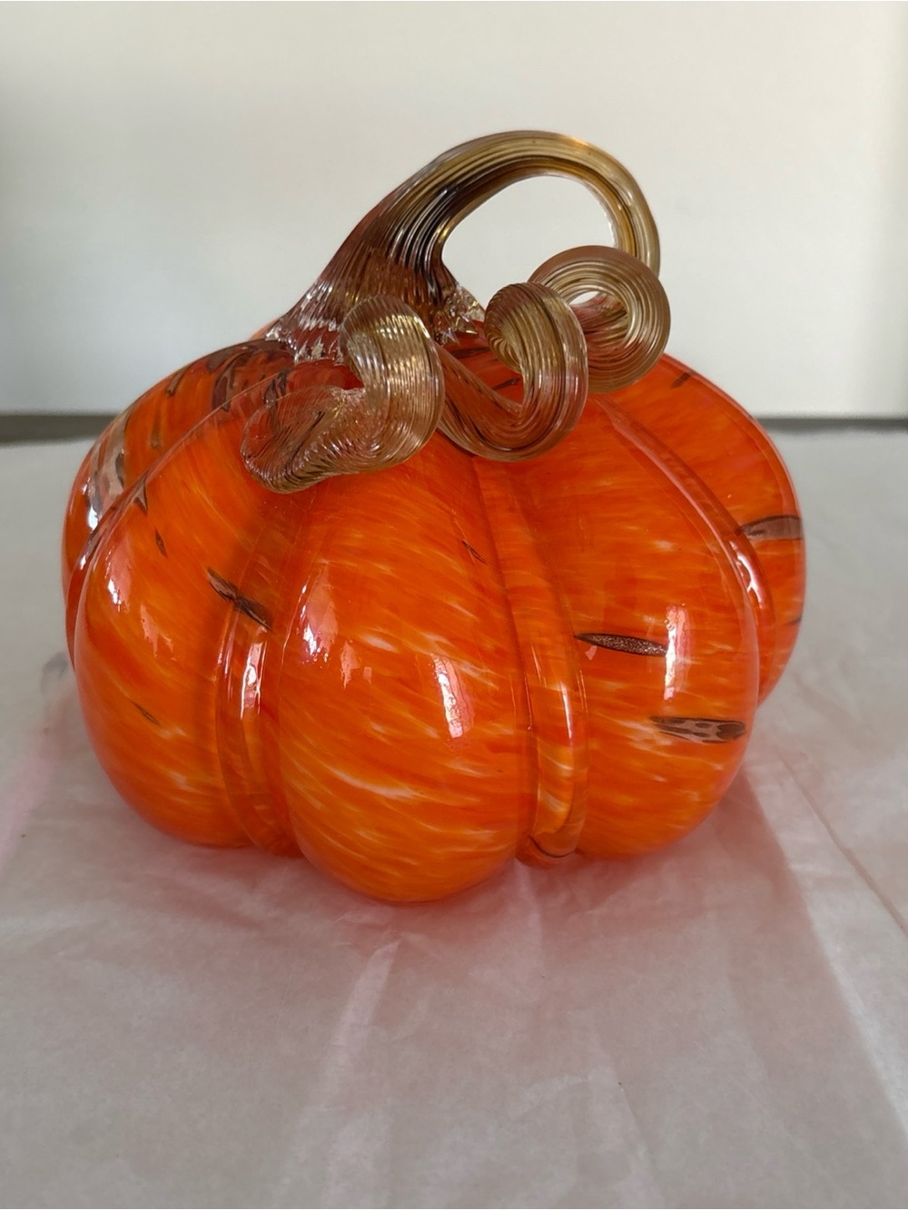Martha Stewart Handblown Glass Multi-colored Pumpkin

Beautiful colors of orange